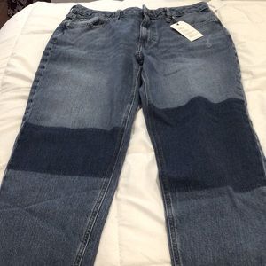 NWT Forver 21 PATCHWORK DENIM JEANS, 29.